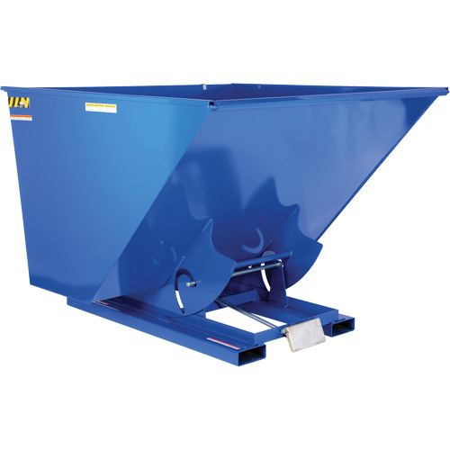 Vestil D-250-MD Self-Dumping Hopper, Steel, 2-1/2 cu.yd., Blue