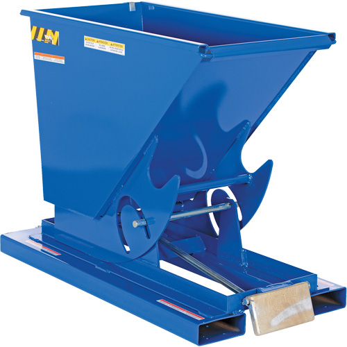 Vestil D-33-HD Conteneur autobasculeur, Acier, 1/3 vg³, Bleu