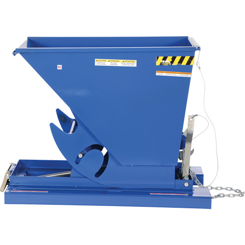 Vestil D-33-HD Conteneur autobasculeur, Acier, 1/3 vg³, Bleu