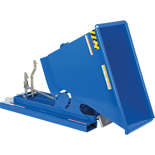 Vestil D-33-HD Conteneur autobasculeur, Acier, 1/3 vg³, Bleu