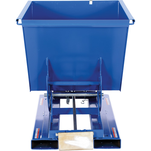 Vestil D-50-HD Self-Dumping Hopper, Steel, 1/2 cu.yd., Blue
