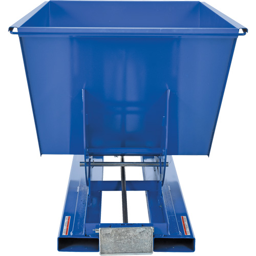 Vestil D-100-HD Conteneur autobasculeur, Acier, 1 vg³, Bleu
