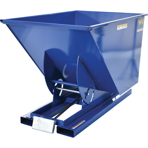 Vestil D-100-HD Conteneur autobasculeur, Acier, 1 vg³, Bleu