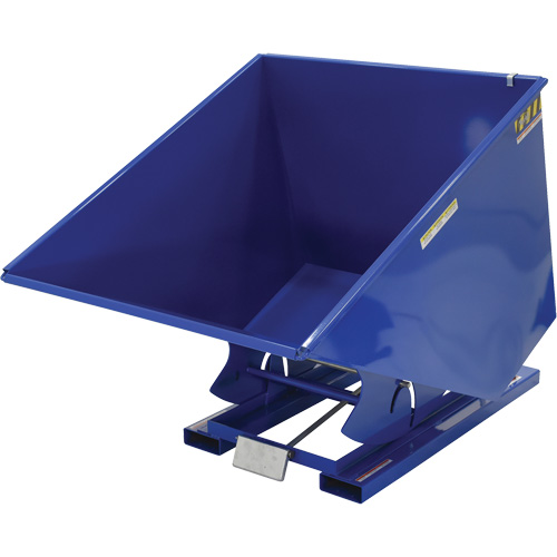Vestil D-200-HD Conteneur autobasculeur, Acier, 2 vg³, Bleu