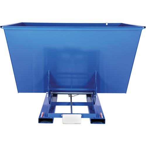 Vestil D-250-HD Self-Dumping Hopper, Steel, 2-1/2 cu.yd., Blue