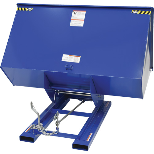 Vestil D-300-HD Conteneur autobasculeur, Acier, 3 vg³, Bleu