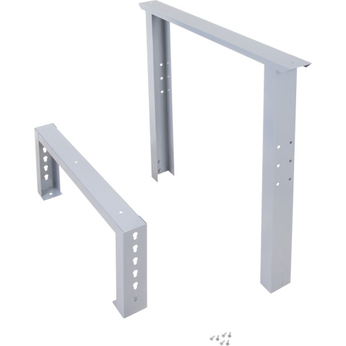 KLETON MO932 Pattes d'&eacute;tabli pour service industriel, Acier, 30" p x 34" h, Simple