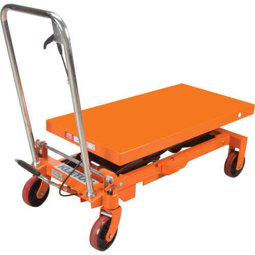 KLETON MP010 Table &eacute;l&eacute;vatrice &agrave; ciseaux hydraulique, 39-1/2" lo x 20" la, Acier, Capacit&eacute; 1650 lb