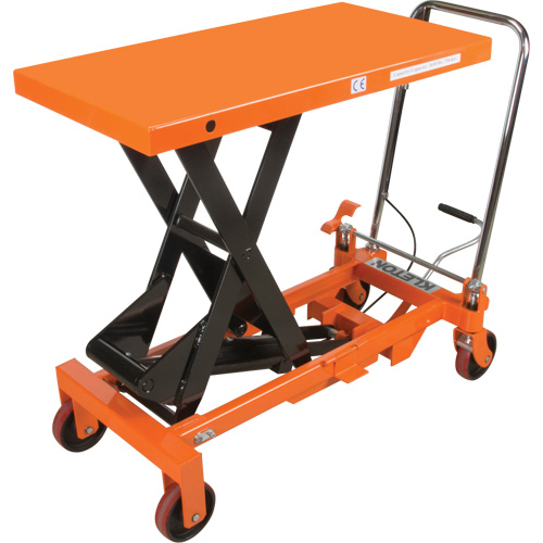 KLETON MP010 Table &eacute;l&eacute;vatrice &agrave; ciseaux hydraulique, 39-1/2" lo x 20" la, Acier, Capacit&eacute; 1650 lb