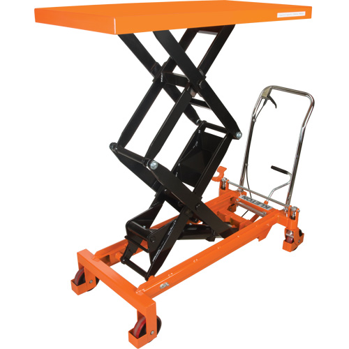 KLETON MP012 Table &eacute;l&eacute;vatrice &agrave; ciseaux hydraulique, 48" lo x 24" la, Acier, Capacit&eacute; 1540 lb