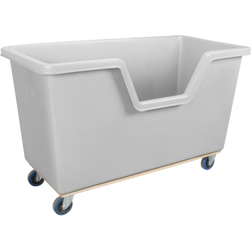 KLETON MP036 Easy Access Box Truck, Polyethylene, 63" L x 34-1/4" W x 38-1/2" H, 24 cu. ft. Volume, 1200 lbs. Capacity