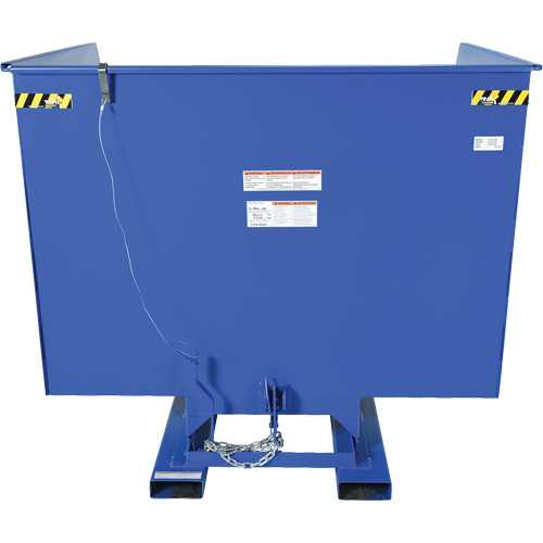 Vestil D-400-HD Conteneur autobasculeur, Acier, 4 vg³, Bleu