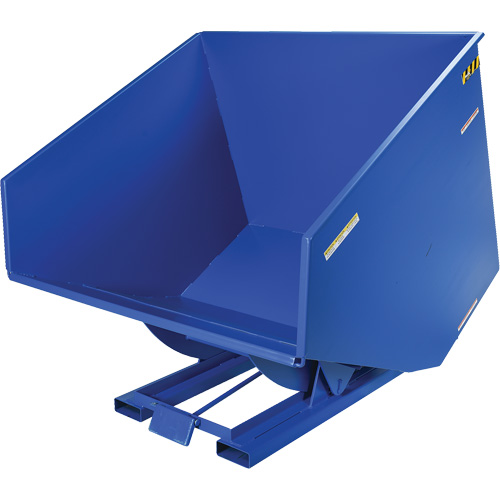 Vestil D-400-HD Conteneur autobasculeur, Acier, 4 vg³, Bleu
