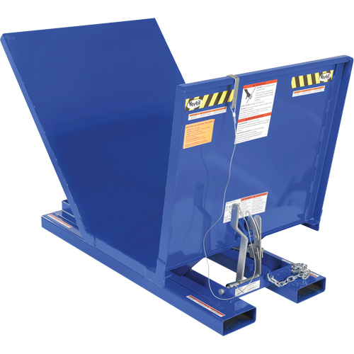 Vestil D-NS-100-LD Open Sided Hopper, Steel, 1 cu.yd., Blue