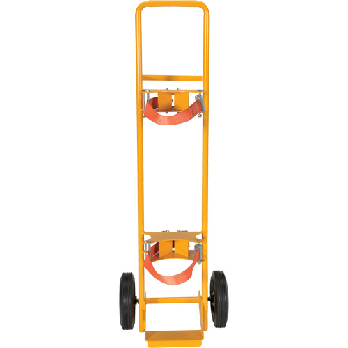 Vestil WTC-1 Chariot pour bouteille de gaz de soudage, Roues Caoutchouc, Base de 9-5/8" la x 3-1/8" lo, 350 lb
