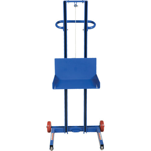 Vestil LLPW-500-FW Low Profile Lite Load Lift, Hand Winch Operated, 400 lbs. Capacity, 55" Max Lift
