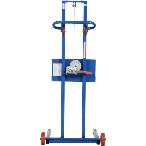 Vestil LLPW-500-FW Low Profile Lite Load Lift, Hand Winch Operated, 400 lbs. Capacity, 55" Max Lift