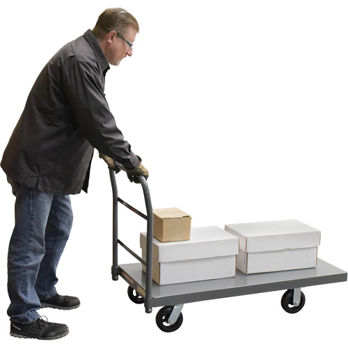 Vestil ECSPT-2448 Chariot &agrave; plateforme, 48" lo x 24" la x Capacit&eacute; 2000 lb, Roues en Caoutchouc