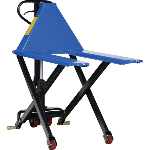 Vestil L-270-HD Hydraulic & Manual Skid Scissor Lift, 47" L x 27" W, Steel, 2200 lbs. Capacity