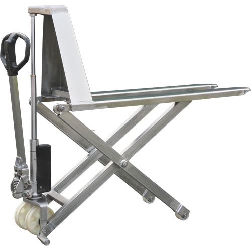 Mobile Industries 117220NSS-ECO Eco Scissor Skid Lift, 45" L x 21" W, Stainless Steel, 2200 lbs. Capacity