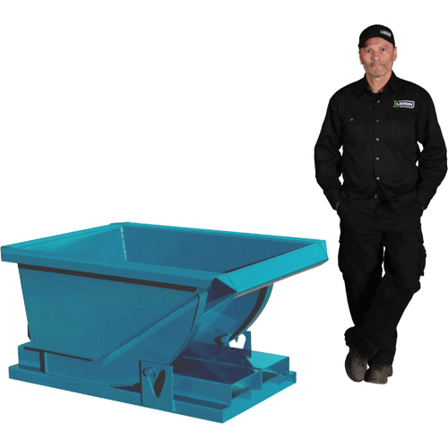 Laurin 870553500 Conteneur autobasculeur, Acier, 1/3 vg³, Bleu