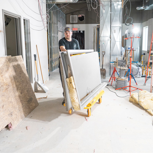 Metaltech I-BMD3131YGR 3000 Series Wall Hauler Drywall Cart