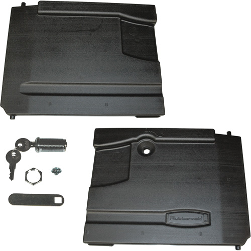 Rubbermaid Specialmade FG4094L1BLA Trousse de porte et verrou pour chariot Xtra