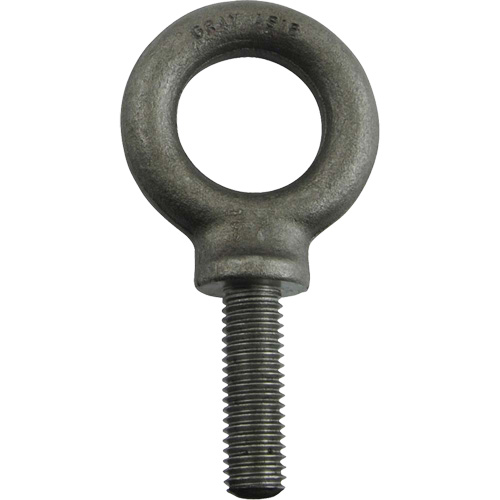 Gray Tools AS16 Alloy Steel Eye Bolt, 1-3/16" Dia., 1-1/2" L, 2700 lbs./2700 lbs. (1.35 tons) Capacity