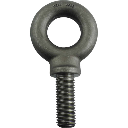 Gray Tools AS32 Alloy Steel Eye Bolt, 1-13/16"/3-9/16" Dia., 2-1/2" L, 11600 lbs. (5.8 tons)/11600 lbs. Capacity