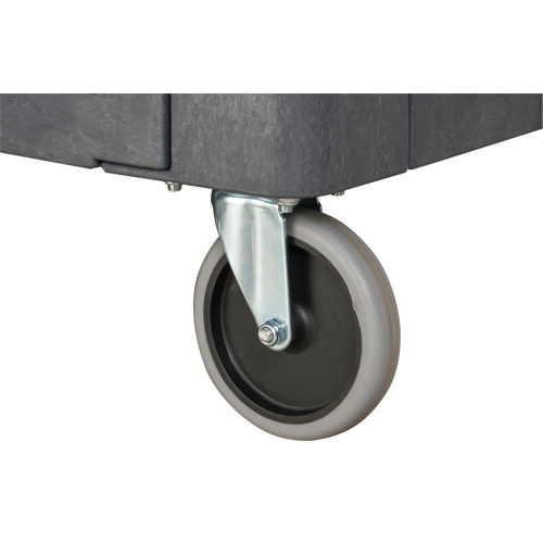 KLETON MP642 Flat-Shelf Utility Service Cart, 2 Tiers, 25-1/4" x 32-1/4" x 44", 550 lbs. Capacity