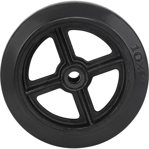 KLETON MP784 Roue en caoutchouc moul&eacute;, 10" (254 mm) dia. x 2" (50,8 mm) la, Capacit&eacute; de 948 lb (430 kg)