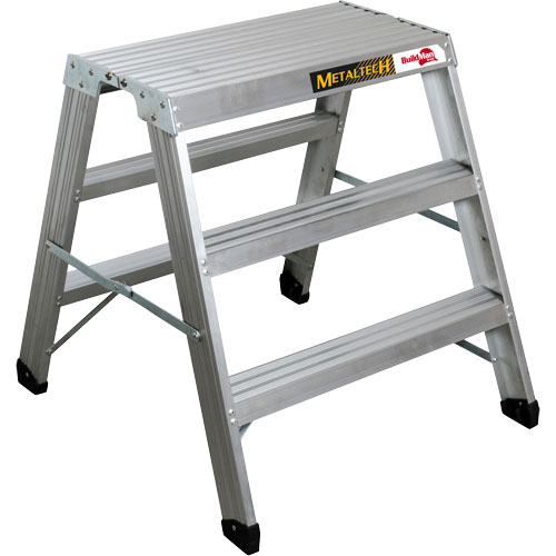 Metaltech E-PWS7100AL Portable Work-Stand Saw Horse, Aluminum Frame, 12-1/4" D x 36" H