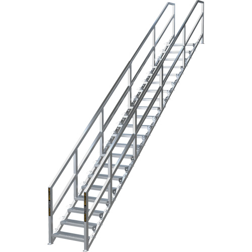 Metaltech AL-SSEH21 Syst&egrave;me d'escalier modulaire pour la construction de 17-21 marches SmartStairs, 157-1/2" ha