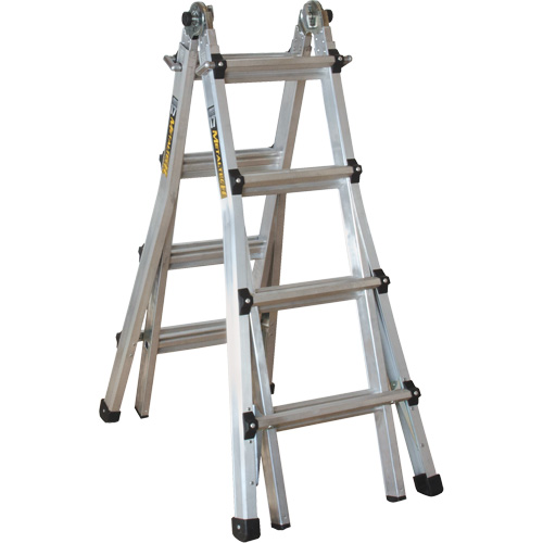 Metaltech E-MTL7100AL Telescoping Multi-Position Ladder, Aluminum, 300 lbs., CSA Grade 1A