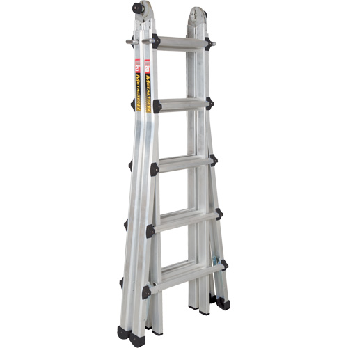 Metaltech E-MTL7200AL Telescoping Multi-Position Ladder, Aluminum, 300 lbs., CSA Grade 1A