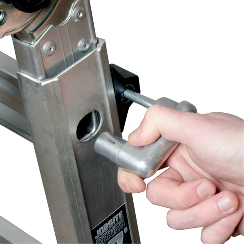 Metaltech E-MTL7300AL Telescoping Multi-Position Ladder, Aluminum, 300 lbs.