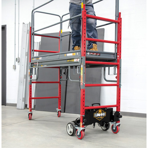 Metaltech I-CNGBMK Trousse compl&egrave;te d'&eacute;chafaud motoris&eacute; Buildman Baker 6', 31" p x 118-3/4" h