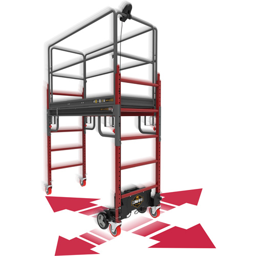Metaltech I-CNGBMK Trousse compl&egrave;te d'&eacute;chafaud motoris&eacute; Buildman Baker 6', 31" p x 118-3/4" h