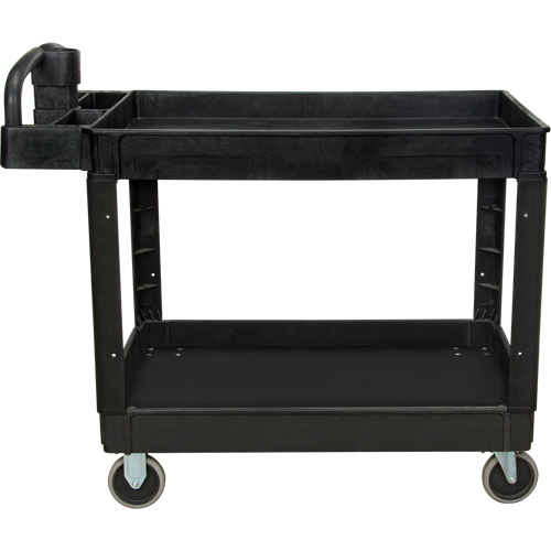 KLETON MP997 Utility Cart, 2 Tiers, 25-5/8" x 33-1/2" x 43-3/4", 550 lbs. Capacity