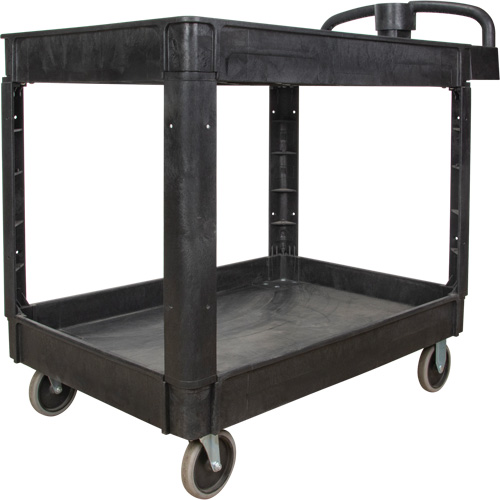 KLETON MP997 Utility Cart, 2 Tiers, 25-5/8" x 33-1/2" x 43-3/4", 550 lbs. Capacity