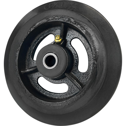 Blickle 1003585 Mold-On Rubber Wheel, 6'' (152 mm) Dia. x 1-1/2" (38 mm) W, 450 lbs. (204 kg.) Capacity