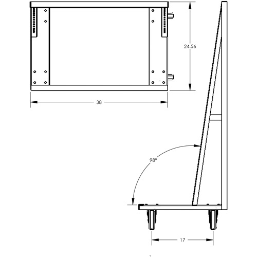 Valleycraft F89068VCGY Single-Sided Heavy Duty A-Frame Cart with 6 Trays, 38" x 25" x 63", 2500 lbs. Capacity