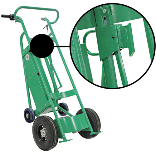 Valleycraft F89484 Diable pour baril motoris&eacute; avec roues pneumatiques