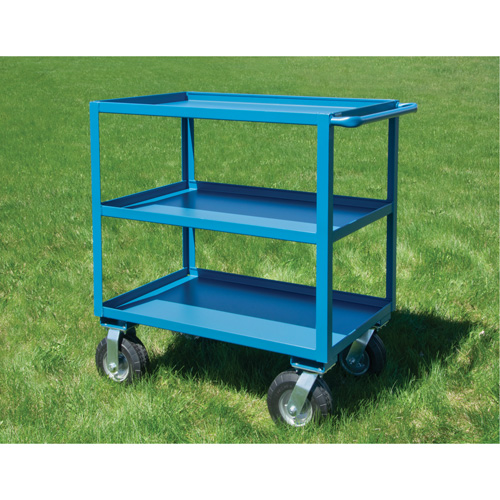 KLETON MQ162 Outdoor Shelf Cart, 3 Tiers, 24" W x 39" H x 39" D, 1200 lbs. Capacity