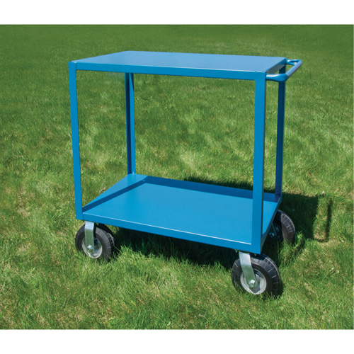 KLETON MQ166 Outdoor Shelf Cart, 2 Tiers, 24" W x 39" H x 51" D, 1200 lbs. Capacity