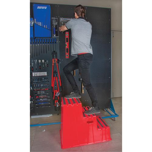 KLETON MQ203 Industrial Step Stool, 3 Steps, 34-13/16" x 22-7/16" x 28-1/2" High