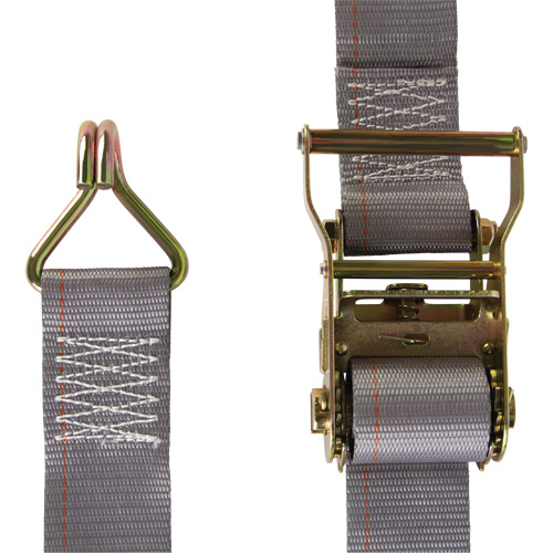 KLETON MQ211 Heavy-Duty Utility Strap, J-Hook, 2" W x 16' L, 500 lbs. (227 kg) WLL