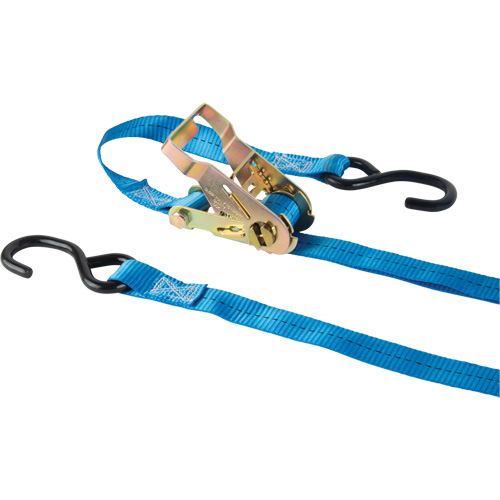 KLETON MQ222 Tendeur d'arrimage &agrave; cliquet, Crochet en J, 1" , 15' , Charge d'utilisation max. 500 lb (227 kg)