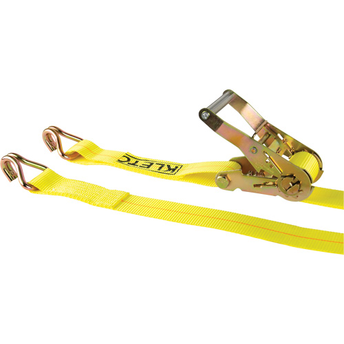 KLETON MQ225 Winch Strap, J-Hook, 2" W x 30' L, 1670 lbs. (757 kg) Working Load Limit