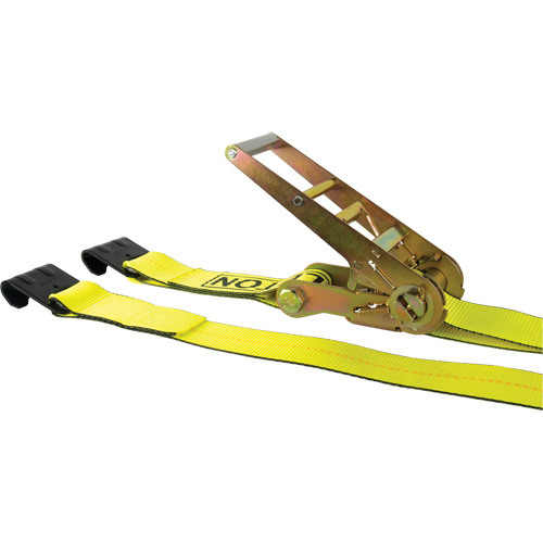 KLETON MQ226 Winch Strap, Flat Hook, 3" W x 30' L, 5400 lbs. (2449 kg) Working Load Limit